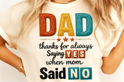 Father's Day PNG, Faux Yarn Dad PNG, Best Dad Ever PNG, Dad Product Image 9
