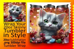 Cat Chronicles: Whimsical Tumbler Wrap Delights Product Image 1