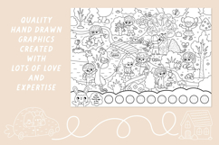 Easter village coloring games. Spring colouring activities Product Image 15