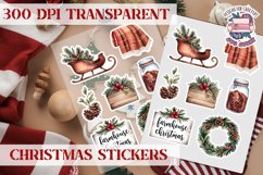 Christmas Sticker Sheet Cozy Cute Winter Holiday PNG Product Image 1