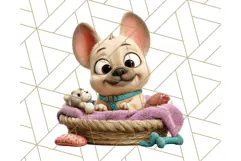 Pet Shop Clipart, Cute Big Eyed Animals, Kawaii Pets PNG Product Image 3