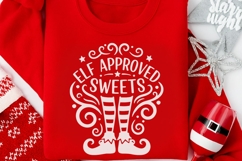 Elf Approved Sweets Svg, Christmas Elf Svg, Elf Legs Svg. Product Image 10