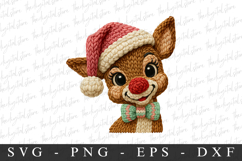 Christmas Deer Clipart PNG | Christmas png Season Png Product Image 1