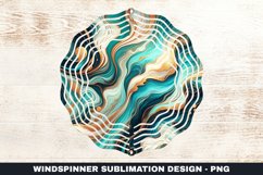 Marble Wind Spinner Sublimation Design Product Image 1