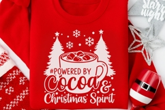 Powered By Cocoa And Christmas Spirit Svg, Hot Cocoa Svg. Product Image 4