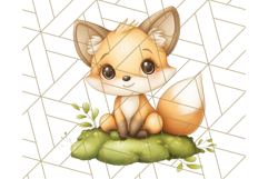 Woodland Nursery Baby Animals And Fantasy Forest PNG Clipart Product Image 3