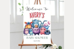 Baby Shower Welcome Sign Template 215 Product Image 1
