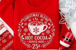 Christmas Blend Hot Cocoa Served Here Svg, Hot Chocolate Svg Product Image 9