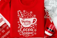 Merry Cocoa Season Svg, Hot Chocolate Svg, Cocoa Season Svg. Product Image 4