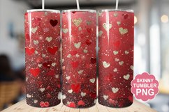 Valentine Glitter Tumbler | Valentine Tumbler Wrap Product Image 1