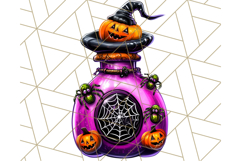 Bright Halloween Potion Bottle PNG Clipart, Holiday Elements Product Image 3