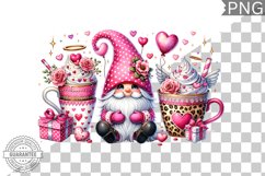 Valentine&#039;s Day Gnome - Valentine Clipart Sublimation Product Image 1