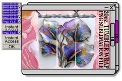 Radiant Flower Gold Rush Tumbler Wraps Product Image 1