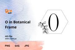 Botanical Frame Monogram Product Image 1