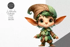 Elf clipart, Fantasy clipart, Nursery clipart Product Image 1