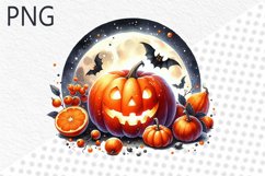 Halloween Pumpkins Sublimation - Clipart PNG Design Product Image 1