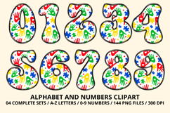 Autism Awareness Doodle Letters Love Puzzle Alphabet PNG Product Image 5