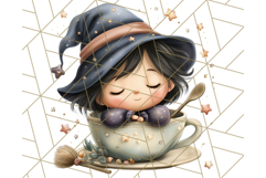 Spooky Little Witches Halloween Clipart PNG Product Image 3