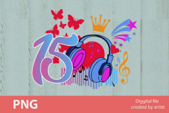 Birthday girl png, Birthday princess png, princess, number Product Image 1