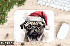 Christmas Dog Sublimation Mouse Pad PNG Design Product Image 1