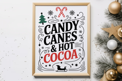 Candy Canes &amp; Hot Cocoa Svg | Christmas svg Product Image 1