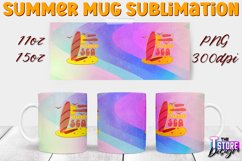 Summer Mug Sublimation | Mug 11 Oz 15 Oz | PNG 300 DPI v.1 Product Image 1