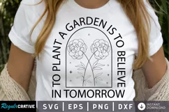 To Plant A Garden SVG, Occasion Flower SVG Design Product Image 1