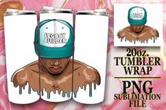 Joyful Moments 20oz tumbler wrap, Afro Mam Product Image 1