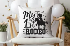 My first rodeo svg, Little cowboy svg, png Cut file Product Image 7