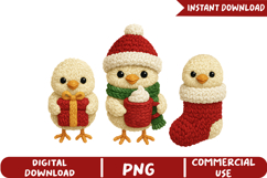 Christmas Chicks Sublimation, Christmas Png Product Image 2