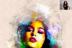 Realistic Watercolor Canvas Painting Product Image 3