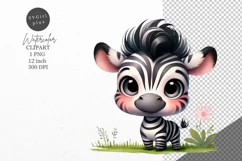 Zebra clipart, Animals clipart, Safari clipart Product Image 1