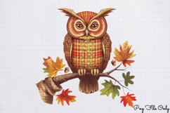 Halloween Autumn Plaid Clipart PNG Product Image 1