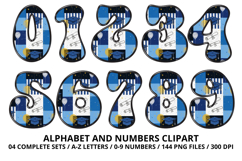Graduation Alphabet png clipart, graduation letters doodle Product Image 5