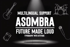 Asombra Font | Sans Font | Tall Font | Cricut Fonts Product Image 4