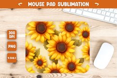 3D Sunflower Mouse Pad Sublimation Product Image 1