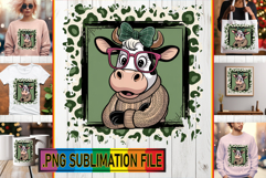 Unique PNG Designs for TSHIRT, Cute Cow Product Image 1