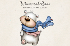 Whimsical Bear Clipart | Cute Hand-Drawn Bear Illustrations Product Image 16