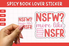 Printable Spicy Book Lover Sticker | More Like NSFR Product Image 1