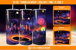 Northern Lights Tumbler Wrap Designs, Sublimation Wrap Product Image 1