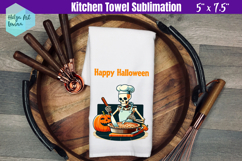 Skeleton Kitchen Towel Sublimation Product Image 1