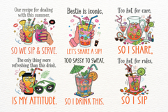 Funny Summer Drinks Png Sublimation Product Image 5