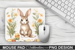 Easter Bunny Sublimation Mouse Pad PNG Design Product Image 1