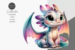 Fantasy clipart, Baby dragon clipart Product Image 1