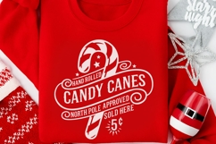 Hand Rolled Candy Canes North Pole Approved Svg, Winter Svg. Product Image 10