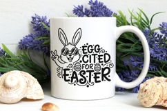 Eggcited For Easter Svg, Funny Easter Bunny Svg, Egg Pun Svg Product Image 10