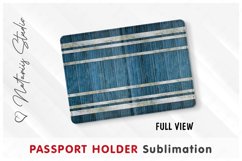Wooden Barrel pattern - Passport Holder sublimation. Product Image 2
