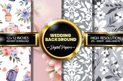 Wedding Background Digital Papers - 04 Variations Product Image 1