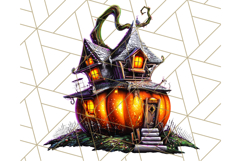 Haunted Houses Clipart PNG, Spooky Halloween Homes Product Image 3