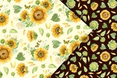 Sunflowers clipart, patterns, frames, hearts &amp; wreaths Product Image 15